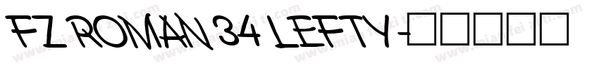 FZ ROMAN 34 LEFTY字体转换